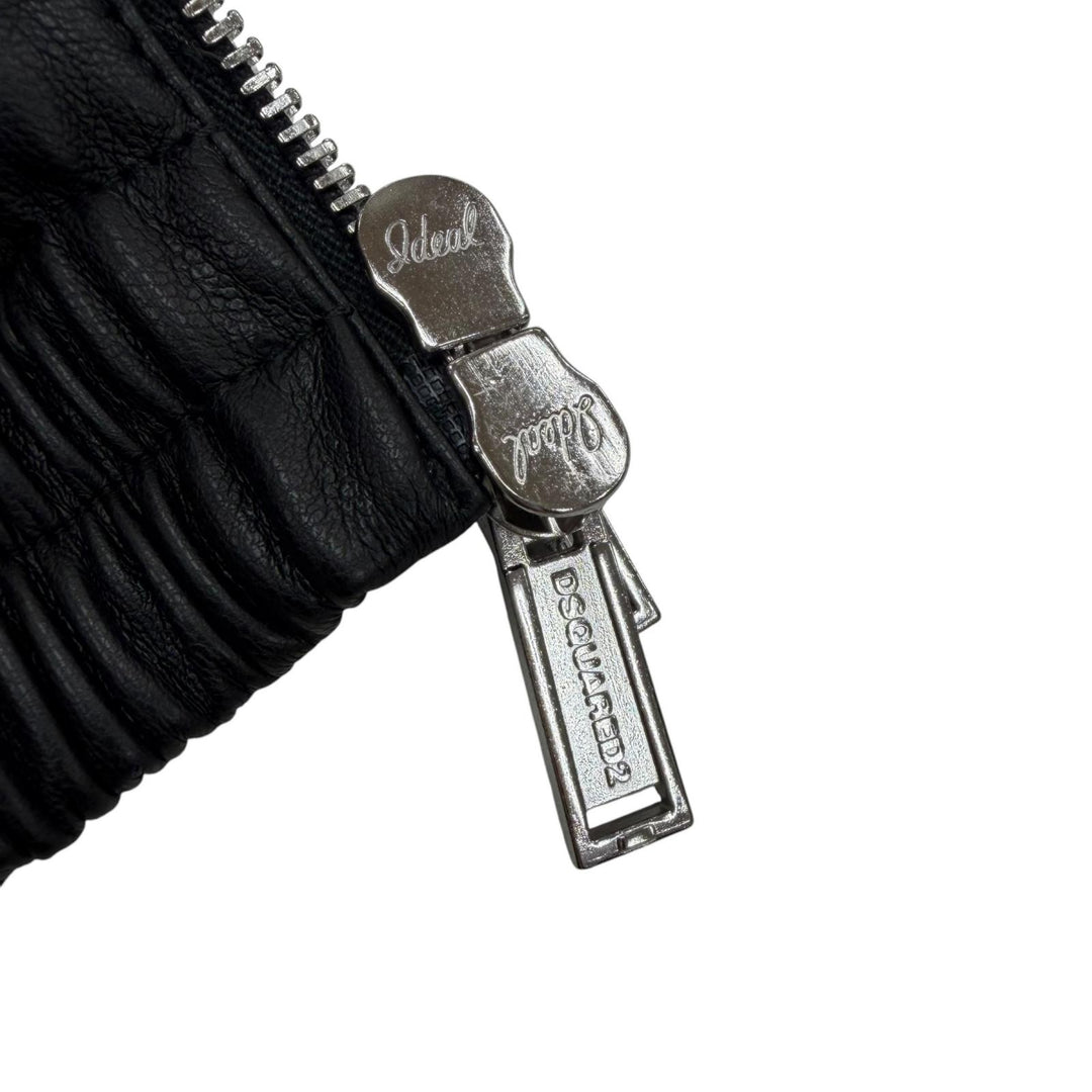 極美品▼DSQUARED2 ディースクエアード 24SS S74AM1459 Hybrid Swag Track Suit WZIPUP パーカー ジャケット ブラック 46 正規品 メンズ
