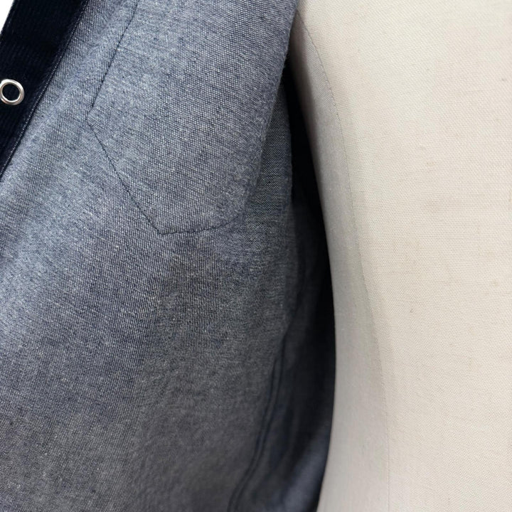 極美品▼DSQUARED2 ディースクエアード 25AW S74DM0938 Flocked Cord Jean Jacket コーデュロイ ジャケット ブラック 44 正規品 メンズ