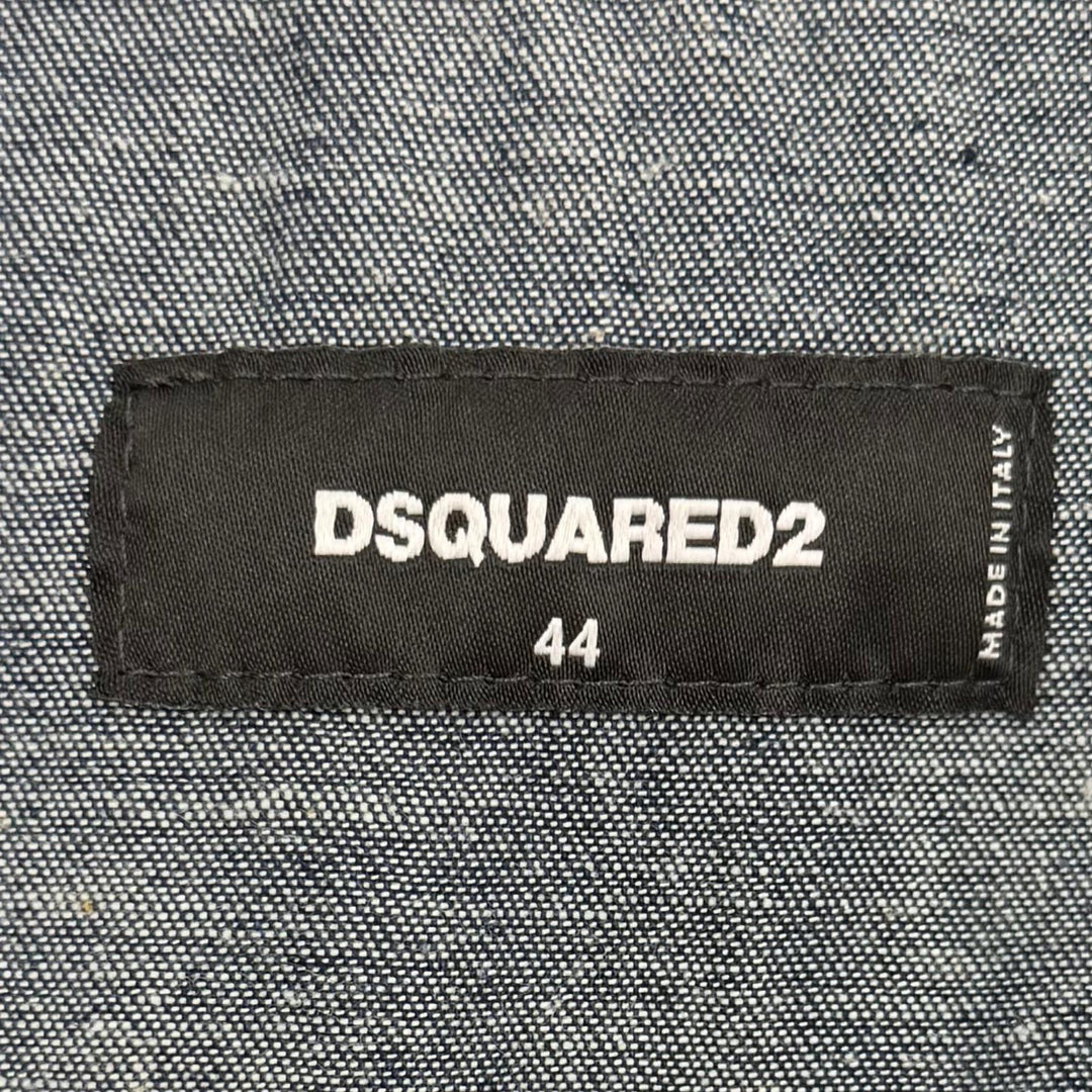極美品▼DSQUARED2 ディースクエアード 25AW S74DM0938 Flocked Cord Jean Jacket コーデュロイ ジャケット ブラック 44 正規品 メンズ