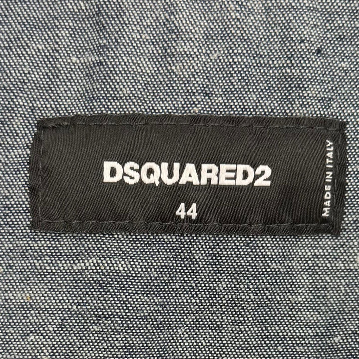極美品▼DSQUARED2 ディースクエアード 25AW S74DM0938 Flocked Cord Jean Jacket コーデュロイ ジャケット ブラック 44 正規品 メンズ