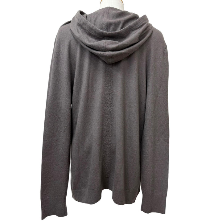 美品□Rick Owens リックオウエンス 22AW RU02B2614-WSB カシミヤ100％ ZIPUP ニットフーディー パーカー ブラウン XXL イタリア製