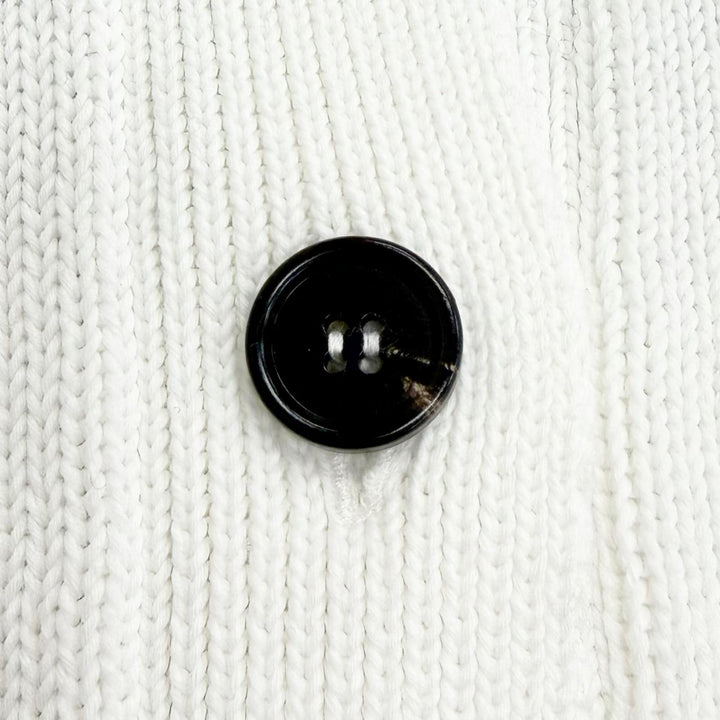 美品△MARNI マルニ 23SS CDMD0309Q0 コットン100% インターシャロゴ キモノスリーブ ニットカーディガン ホワイト 38 正規品 レディース