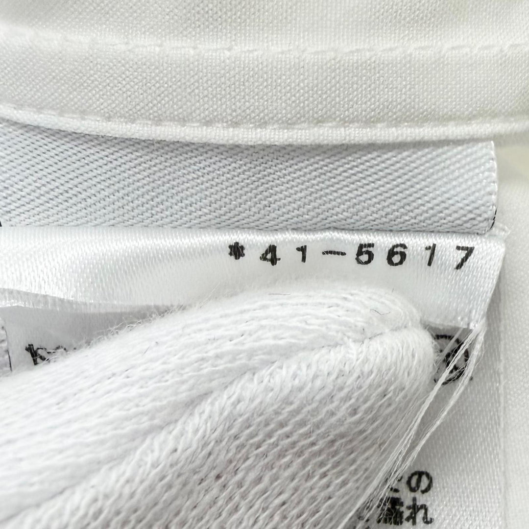 極美品□HERMES エルメス 24SS ボクシーフィット オンド コロレ セリエボタン 長袖シャツ ホワイト 39 フランス製 正規品 メンズ