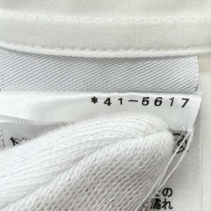 極美品□HERMES エルメス 24SS ボクシーフィット オンド コロレ セリエボタン 長袖シャツ ホワイト 39 フランス製 正規品 メンズ