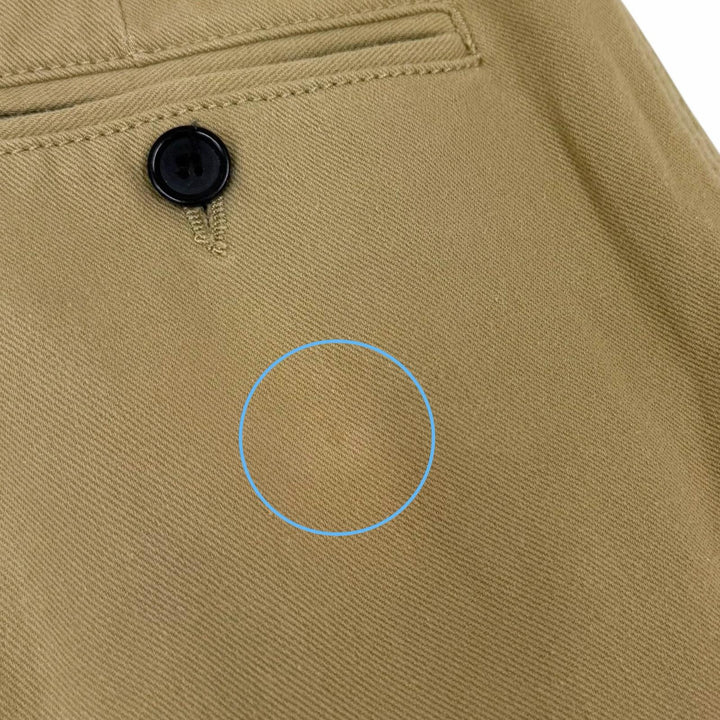 【ドンドン見直し】美品□LOEWE ロエベ H2182870IB アンクル丈 レザーパッチ フィッシャーマンパンツ チノパンツ 44 イタリア製 正規品