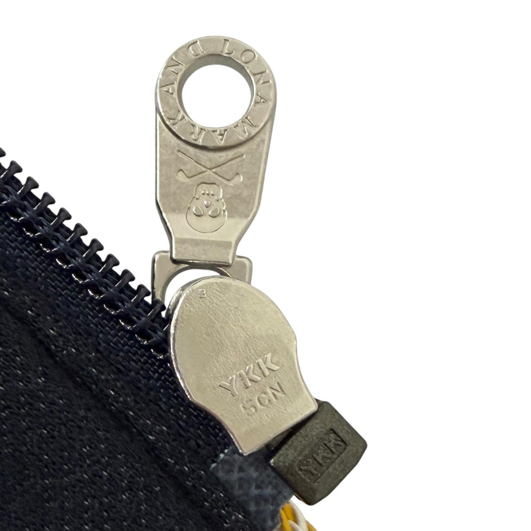 未使用品□MARK&amp;LONA マークアンドロナ ML-16W-D15 スワロフスキー スカル ブルゾン ジョガーパンツ セットアップ ネイビー S 正規品