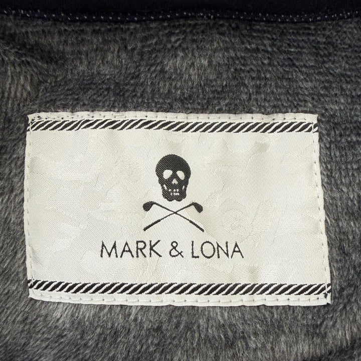 未使用品□MARK&amp;LONA マークアンドロナ ML-16W-D15 スワロフスキー スカル ブルゾン ジョガーパンツ セットアップ ネイビー S 正規品