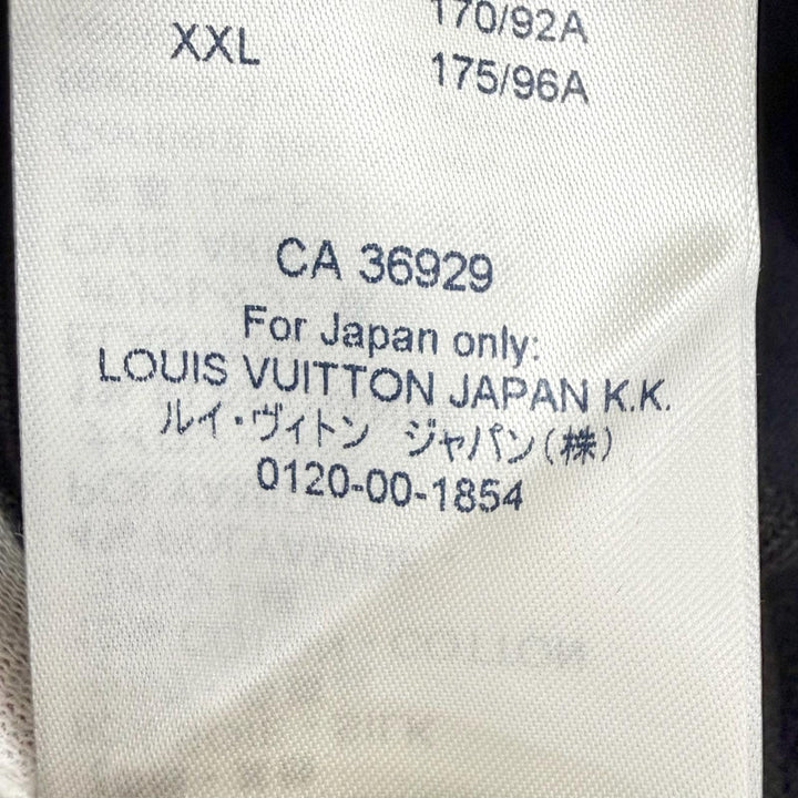 未使用△LOUIS VUITTON ルイヴィトン フラワープリント ラッフルスウェットシャツドレス 長袖 ワンピース ブラック XS イタリア製 正規品
