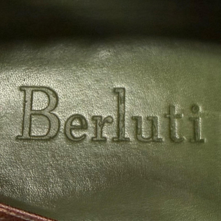 美品□Berluti ベルルッティ アレッサンドロ デムジュール パティーヌレザー オックスフォードシューズ ドレスシューズ 7 イタリア製