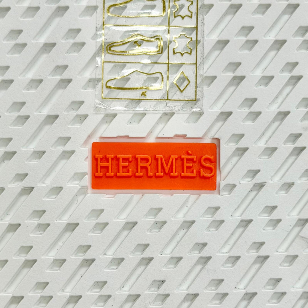 未使用品△HERMES エルメス 231017Z GAME ゲーム ゴールド金具 ケリーバックル レザーシューズ スリッポン ピンクベージュ 37 伊製 袋付