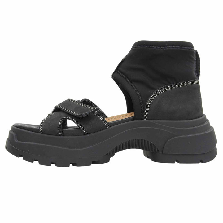 美品▲Maison Margiela 22 メゾンマルジェラ22 タッチストラップ サンダル スウェードレザー サンダル ブラック 39 伊製 メンズ 保存袋付