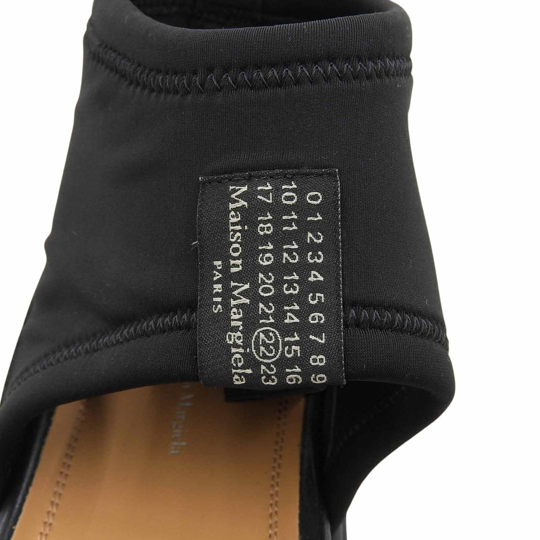 美品▲Maison Margiela 22 メゾンマルジェラ22 タッチストラップ サンダル スウェードレザー サンダル ブラック 39 伊製 メンズ 保存袋付