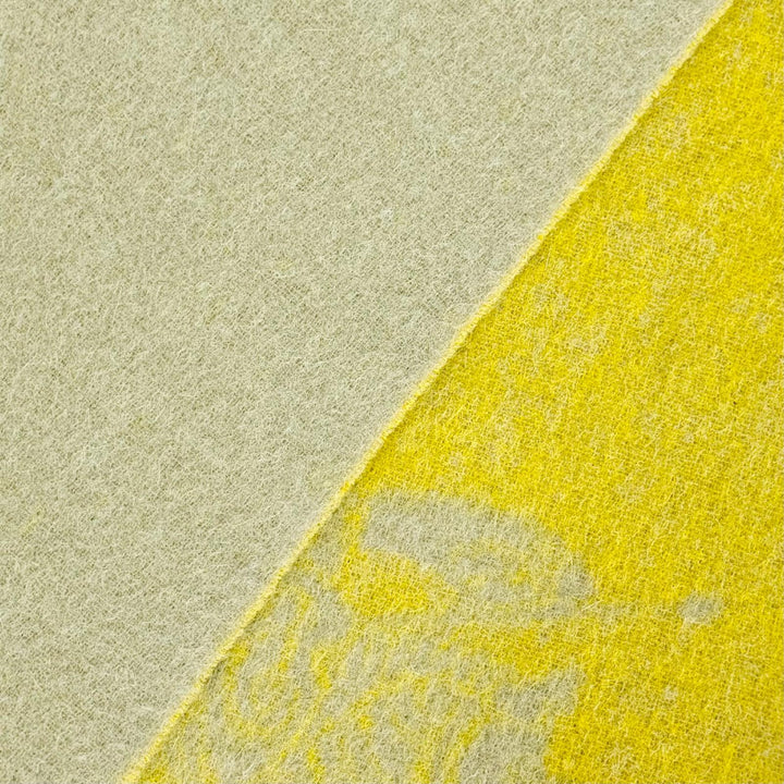 未使用品△BURBERRY バーバリー 8076563 アルパカ モヘア ロゴ フリンジ 大判 マフラー ショール ベージュ イエロー 210×50cm 正規品