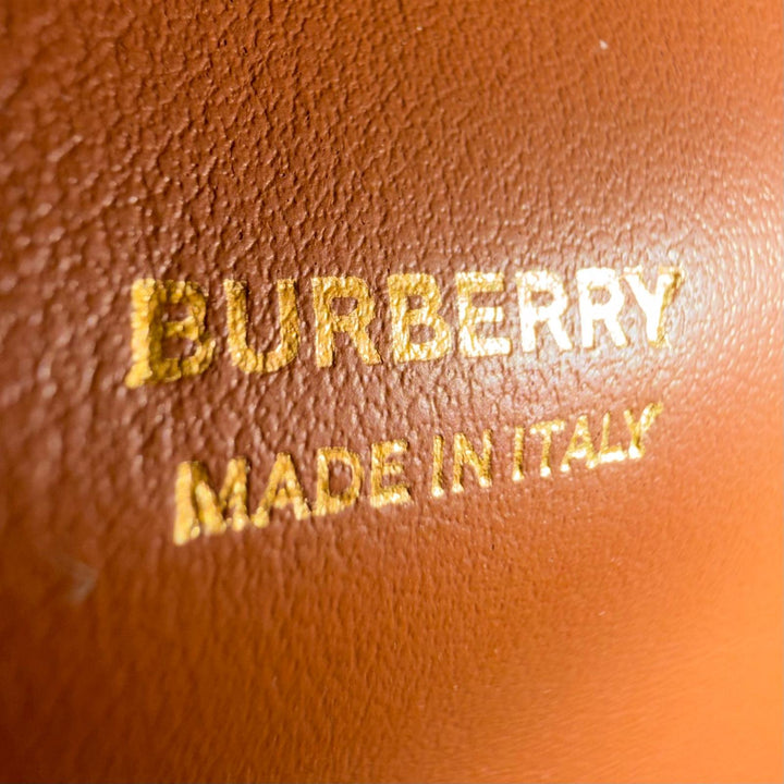 未使用品△BURBERRY バーバリー 22SS 8052460 マイクロ フランシス TB トートバッグ キャンバス レザー 2WAY ハンド ショルダーバッグ
