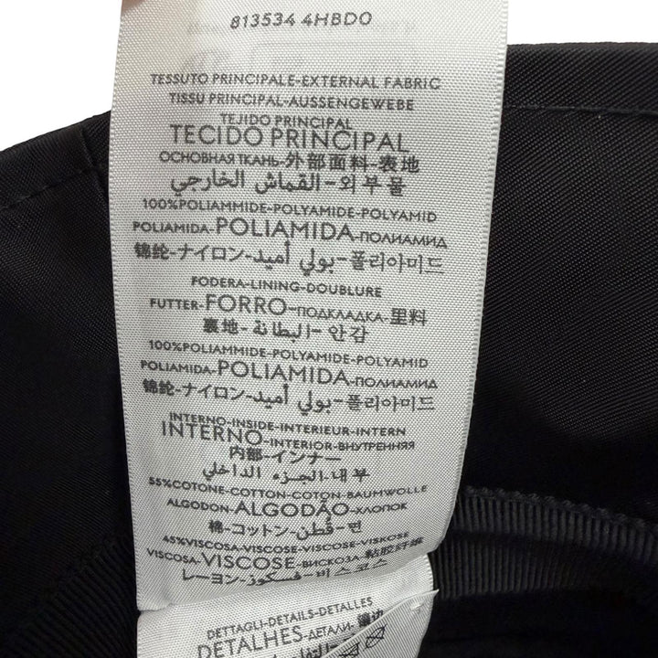 極美品□GUCCI グッチ 25SS 813534 ウェブストライプ エンボスロゴ バケットハット 帽子 ブラック M/58cm イタリア製 正規品 メンズ