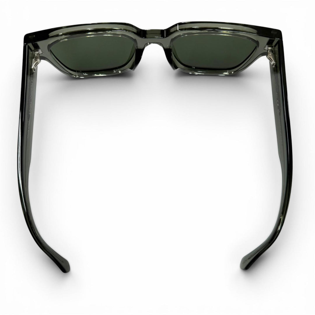 美品▼LOUIS VUITTON ルイヴィトン 2024年製 Z2631E LV エスケイプ スクエア アイウェア サングラス クリアカーキ 53□22 145 デモレンズ