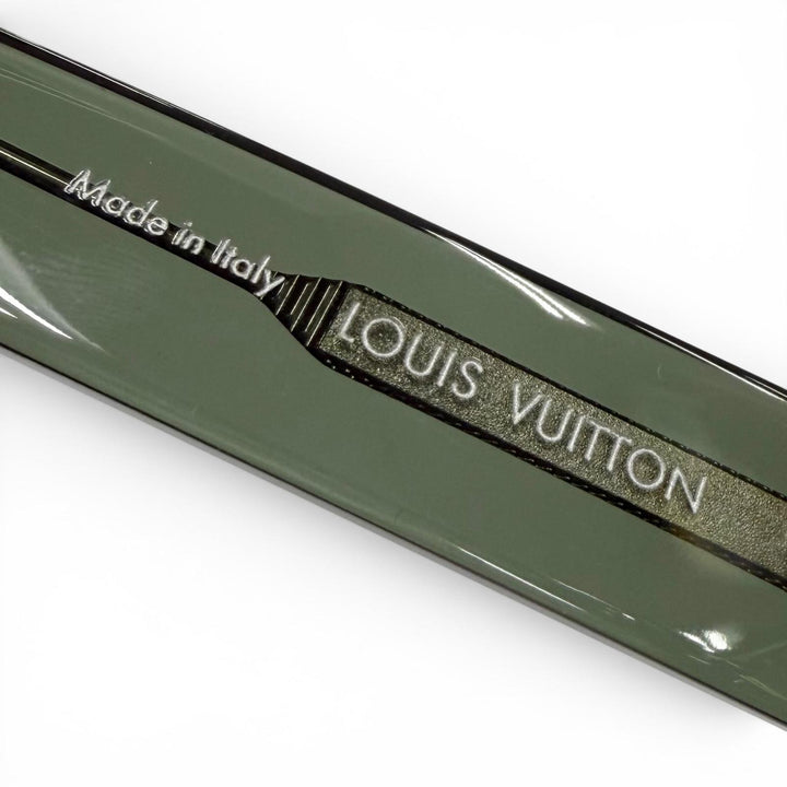 美品▼LOUIS VUITTON ルイヴィトン 2024年製 Z2631E LV エスケイプ スクエア アイウェア サングラス クリアカーキ 53□22 145 デモレンズ