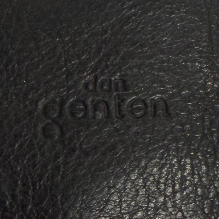 美品▼dan genten ダン ゲンテン レザー ロゴ刻印 ビジネスバッグ ブリーフケース 通勤鞄 カバン ブラック メンズ 収納抜群◎