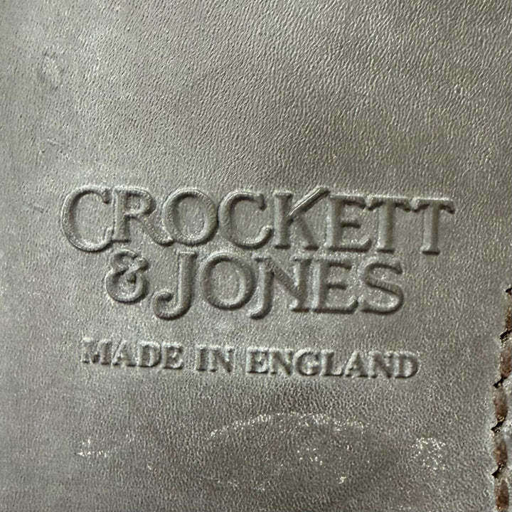 極美品□CROCKETT&amp;JONES クロケットアンドジョーンズ 5056 DRUMMOND スウェードレザー 348ラスト フルブローグ ドレスシューズ 7E 英国製