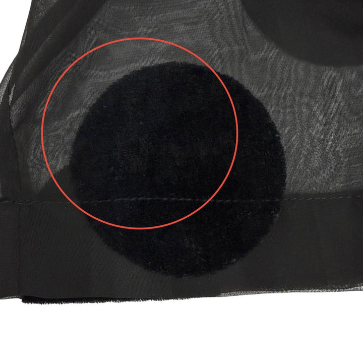 美品★COMME des GARCONS コムデギャルソン 89SS ドット シースルー レイヤード ジャケット ブラック S 日本製 正規品 レディース