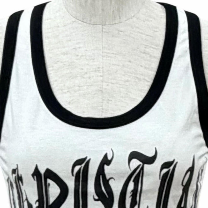 極美品★Christian Dior クリスチャンディオール 02SS 2E12155800 コットン100％ ジョン・ガリアーノ期 タンクトップ 38 正規品