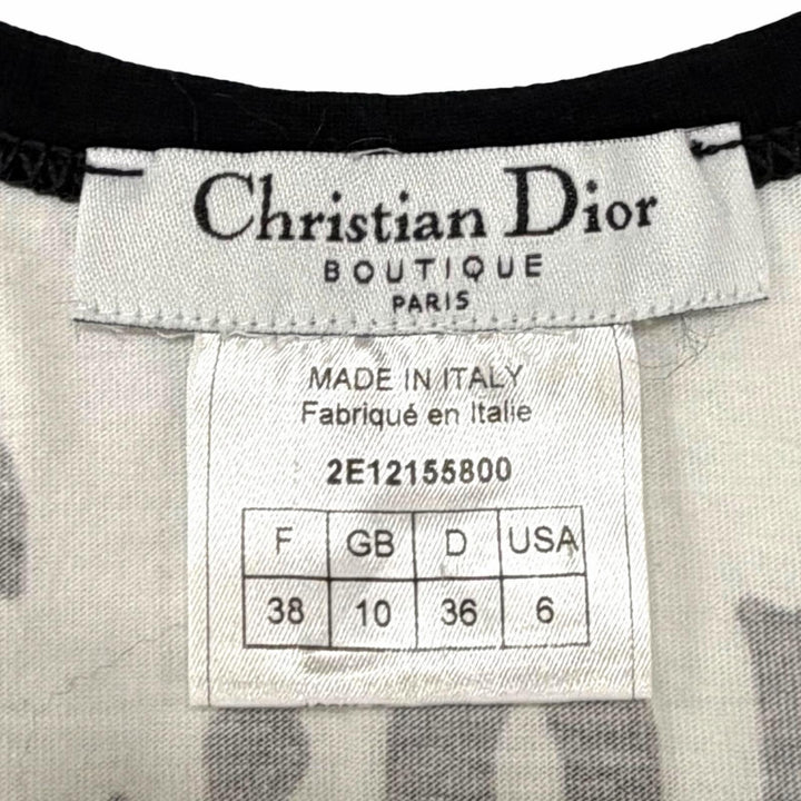 極美品★Christian Dior クリスチャンディオール 02SS 2E12155800 コットン100％ ジョン・ガリアーノ期 タンクトップ 38 正規品