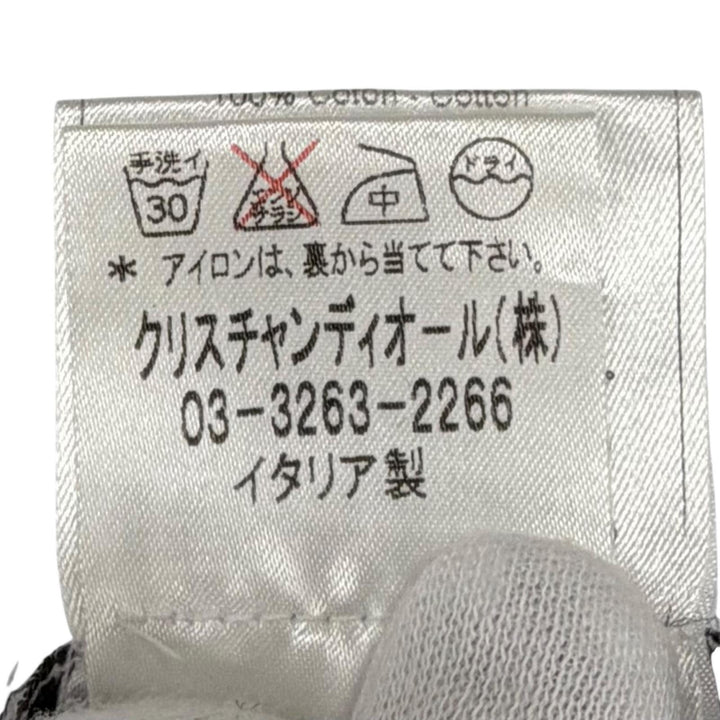 極美品★Christian Dior クリスチャンディオール 02SS 2E12155800 コットン100％ ジョン・ガリアーノ期 タンクトップ 38 正規品