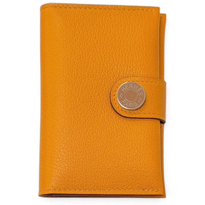 極美品□HERMES エルメス R.M.S. エバーカラー クルードセル レザーカードケース アプリコット ゴールド B刻印 フランス製 メンズ 箱付き