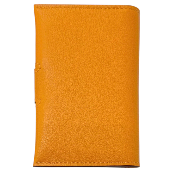 極美品□HERMES エルメス R.M.S. エバーカラー クルードセル レザーカードケース アプリコット ゴールド B刻印 フランス製 メンズ 箱付き