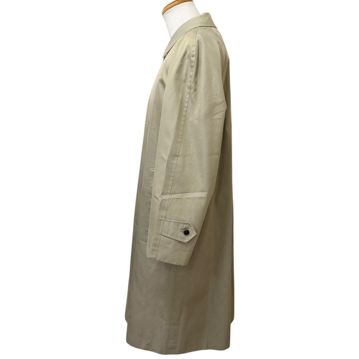 美品□BURBERRY LONDON バーバリーロンドン 裏ノバチェック柄 ライナー付き ステンカラーコート ベージュ 90-165-4 日本製 正規品 メンズ