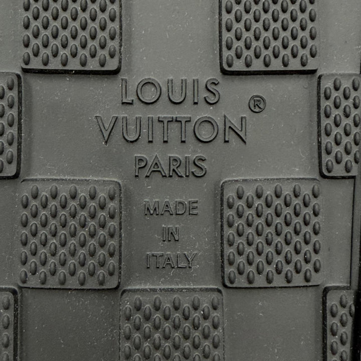 未使用品▼LOUIS VUITTON ルイヴィトン 26SS スウェードレザー ノワール LV イージー ミュール サンダル 7 イタリア製 メンズ 保存袋付き