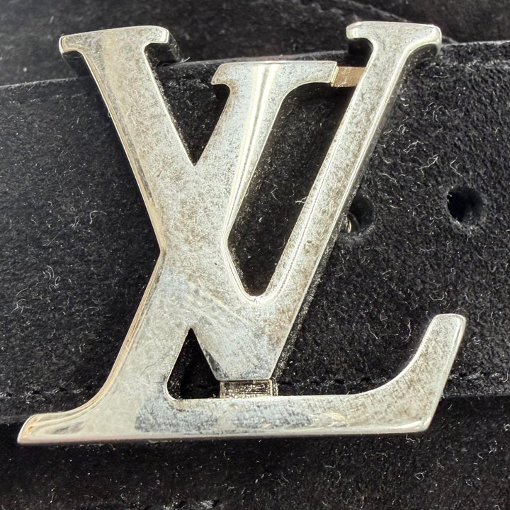 未使用品▼LOUIS VUITTON ルイヴィトン 26SS スウェードレザー ノワール LV イージー ミュール サンダル 7 イタリア製 メンズ 保存袋付き