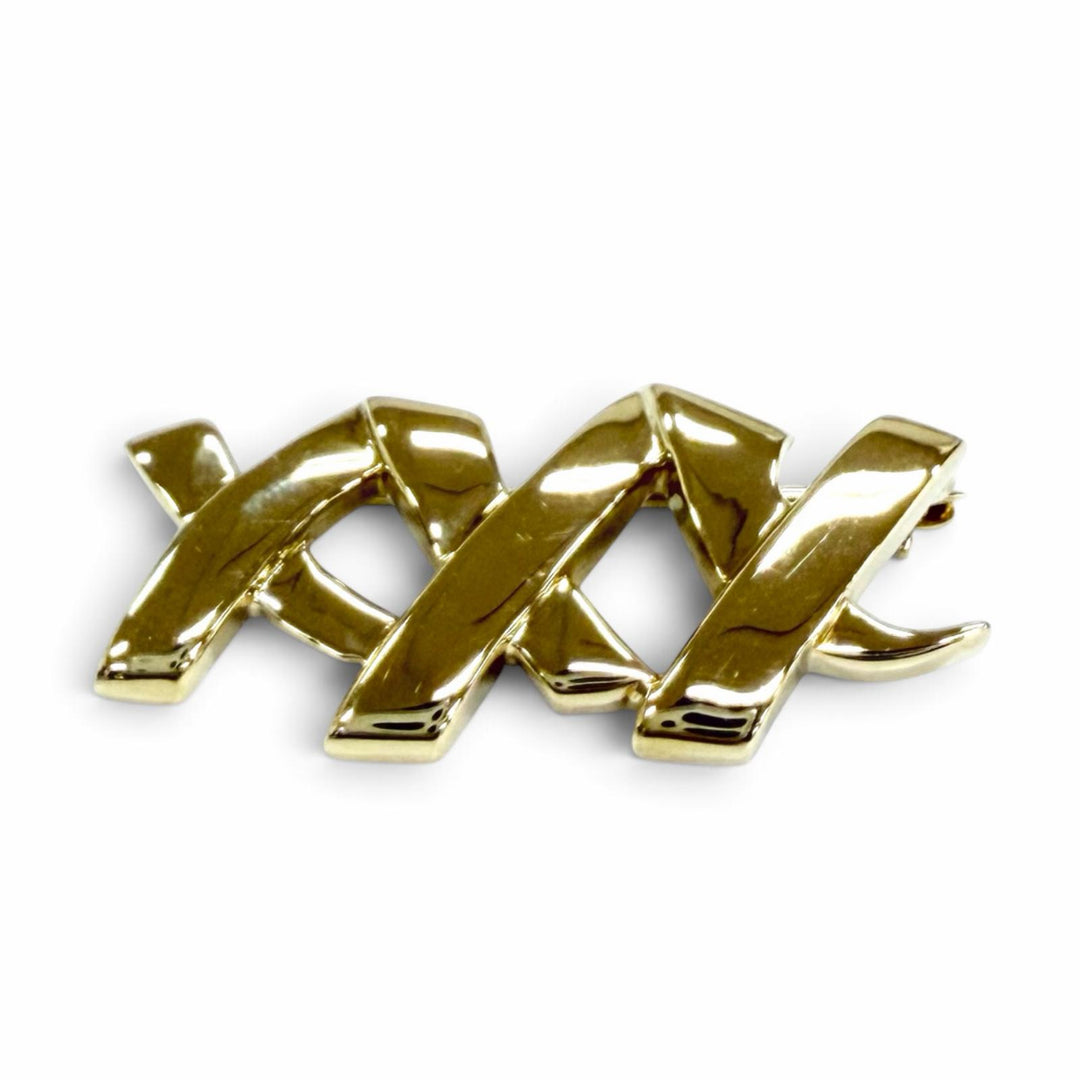 美品☆TIFFANY&amp;Co. ティファニー ヴィンテージ パロマピカソ キス ブローチ 18K(YG) ブローチ イエローゴールド 重量5.32g レディース