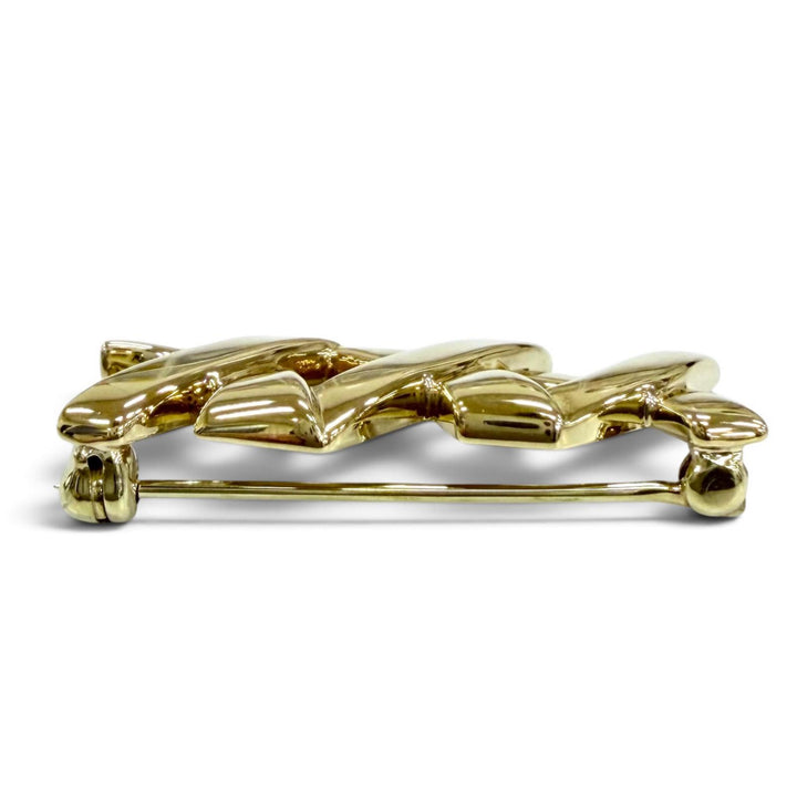 美品☆TIFFANY&amp;Co. ティファニー ヴィンテージ パロマピカソ キス ブローチ 18K(YG) ブローチ イエローゴールド 重量5.32g レディース