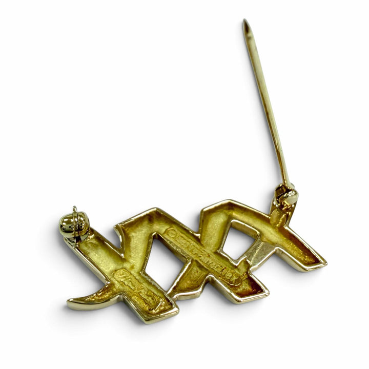 美品☆TIFFANY&amp;Co. ティファニー ヴィンテージ パロマピカソ キス ブローチ 18K(YG) ブローチ イエローゴールド 重量5.32g レディース