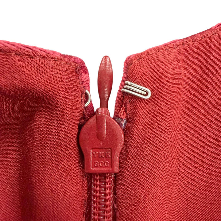 極美品◇Christian Dior クリスチャンディオール 2023年製 311R42A7137 シルク混 ラジワ妃着用 ジャカード ベルト ワンピース 38 正規品