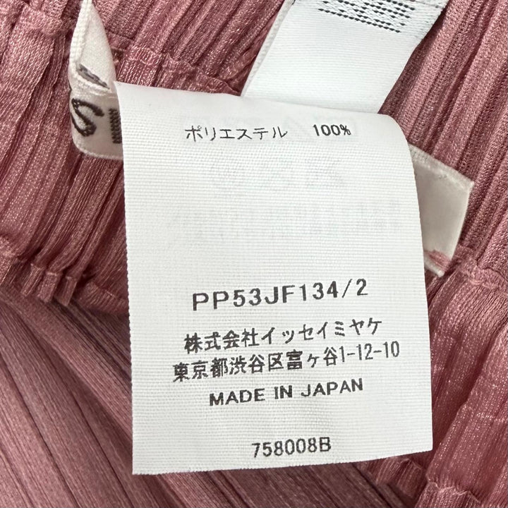 極美品★PLEATS PLEASE プリーツプリーズ イッセイミヤケ 25AW PP53JF134 プリーツ パンツ ボトムス ピンク 2 日本製 正規品 レディース