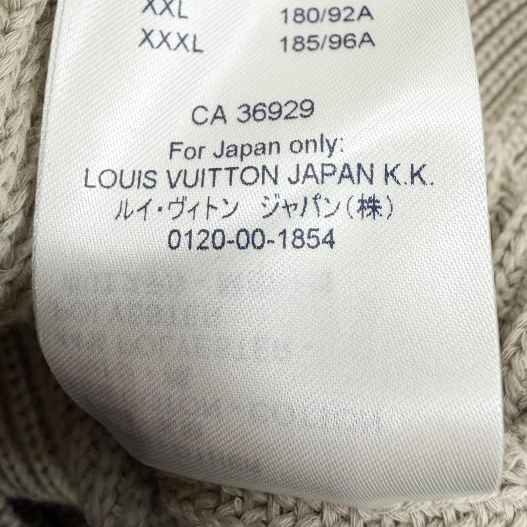 未使用品◇LOUIS VUITTON ルイヴィトン 1A8P3Z ステッチドテディ BTS J-HOPE着用 長袖 ニット セーター S イタリア製 正規品 メンズ