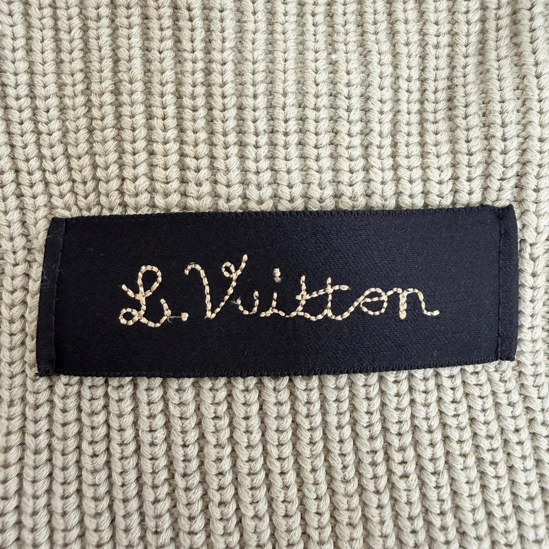 未使用品◇LOUIS VUITTON ルイヴィトン 1A8P3Z ステッチドテディ BTS J-HOPE着用 長袖 ニット セーター S イタリア製 正規品 メンズ