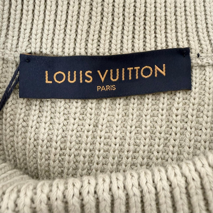 未使用品◇LOUIS VUITTON ルイヴィトン 1A8P3Z ステッチドテディ BTS J-HOPE着用 長袖 ニット セーター S イタリア製 正規品 メンズ