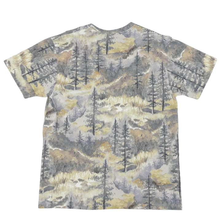 未使用品▲GUCCI×THE NORTH FACE グッチ×ザ・ノースフェイス 672475 コットン100％ フォレストプリント 半袖Ｔシャツ S 伊製 正規品