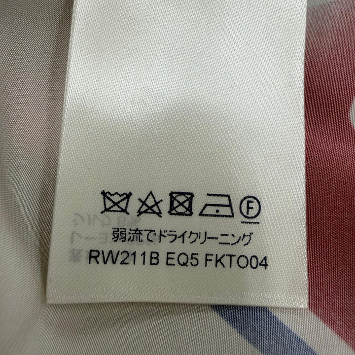 未使用品☆LOUIS VUITTON ルイヴィトン FKTO04 シルク混 ロゴグラフィックシャツ 長袖シャツ マルチ 38 イタリア製 正規品 レディース