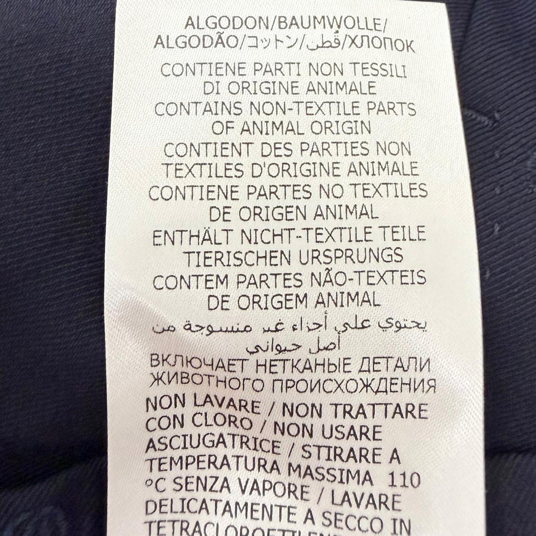 極美品□GUCCI グッチ 692041 ウール100％ GGロゴ総柄 シングル スラックス トラウザーズ パンツ ネイビー 52 スイス製 正規品 メンズ