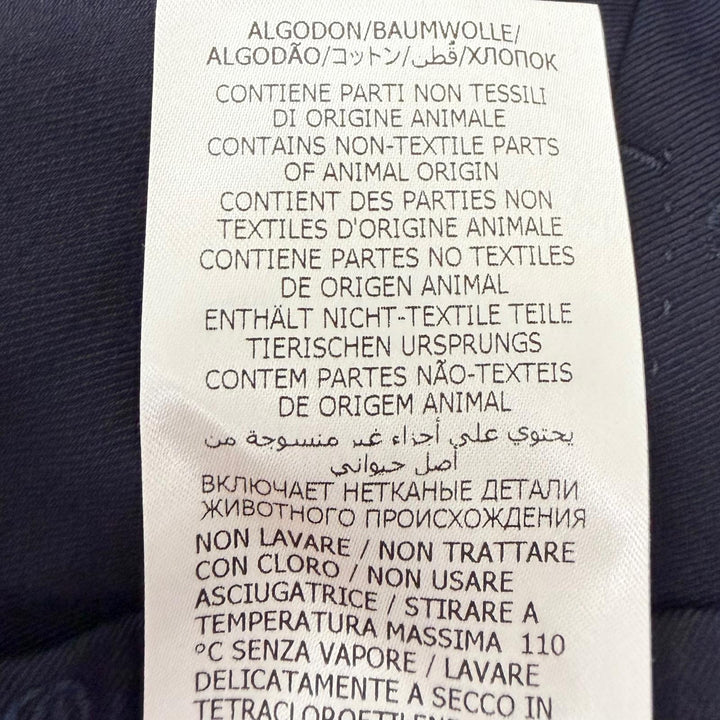 極美品□GUCCI グッチ 692041 ウール100％ GGロゴ総柄 シングル スラックス トラウザーズ パンツ ネイビー 52 スイス製 正規品 メンズ