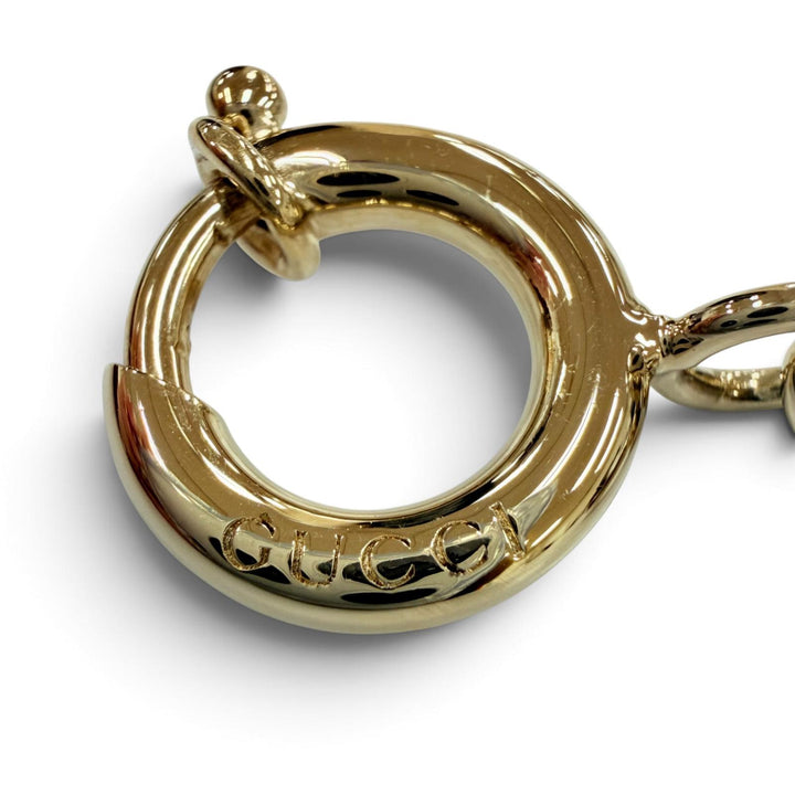 美品☆GUCCI グッチ 837064 バンブー ダイアナ メタル バッグチャーム メタルチャーム グリーン ゴールド金具 イタリア製 レディース