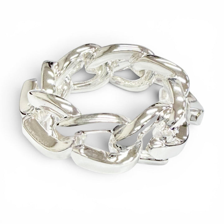 極美品△TIFFANY&amp;Co. ティファニー フォージ リング 指輪 アクセサリー AG925 シルバー 50 JP10号 重量11.89g レディース メンズ