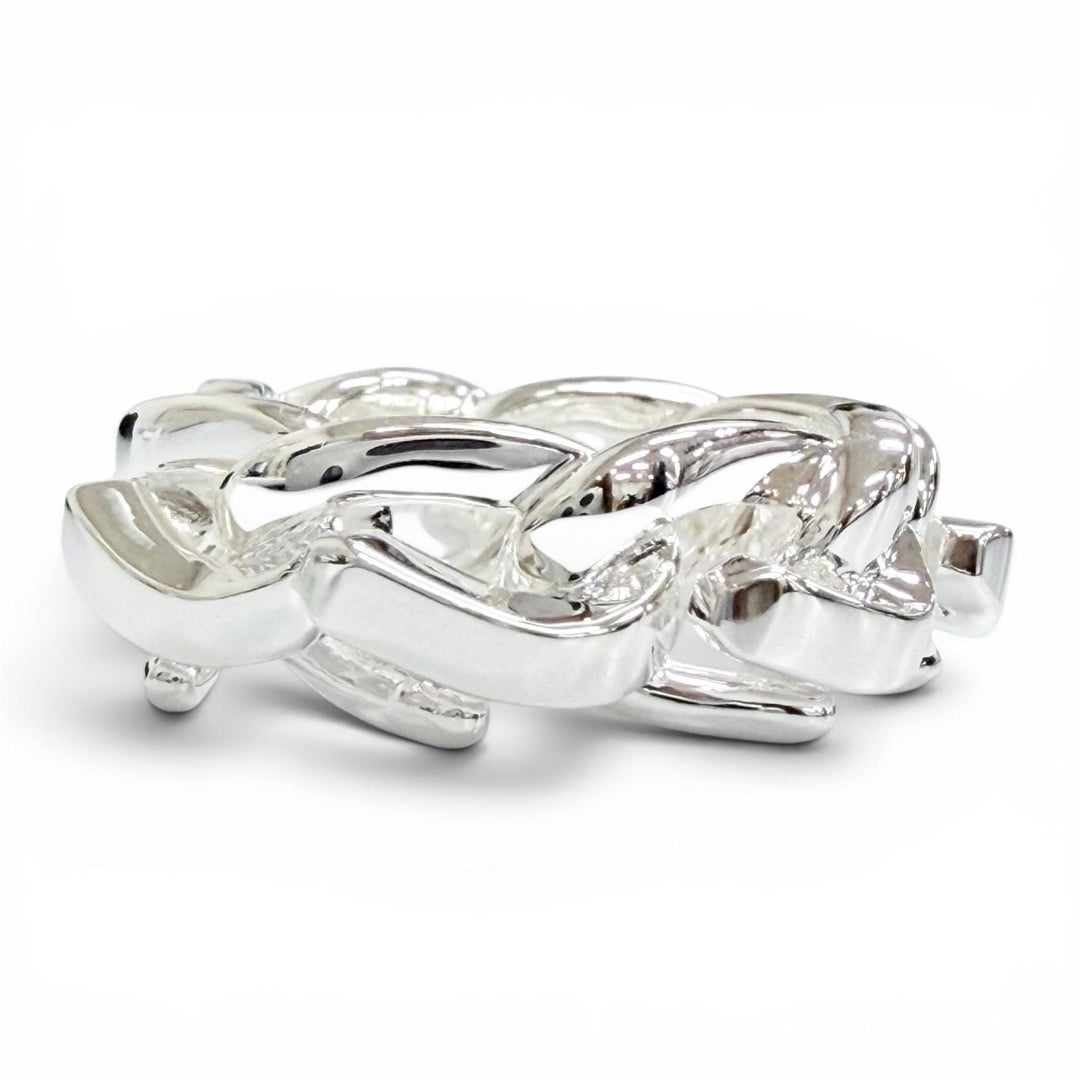 極美品△TIFFANY&amp;Co. ティファニー フォージ リング 指輪 アクセサリー AG925 シルバー 50 JP10号 重量11.89g レディース メンズ