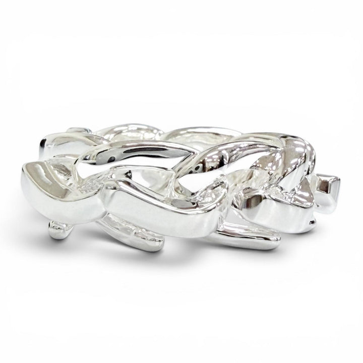 極美品△TIFFANY&amp;Co. ティファニー フォージ リング 指輪 アクセサリー AG925 シルバー 50 JP10号 重量11.89g レディース メンズ