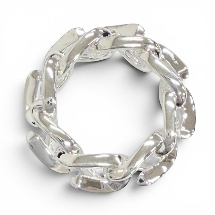 極美品△TIFFANY&amp;Co. ティファニー フォージ リング 指輪 アクセサリー AG925 シルバー 50 JP10号 重量11.89g レディース メンズ