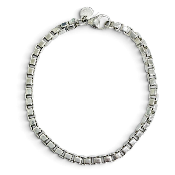 極美品△TIFFANY&amp;Co. ティファニー ベネチアン ブレスレット アクセサリー AG925 シルバー 重量15.54g レディース メンズ 箱・保存袋付き